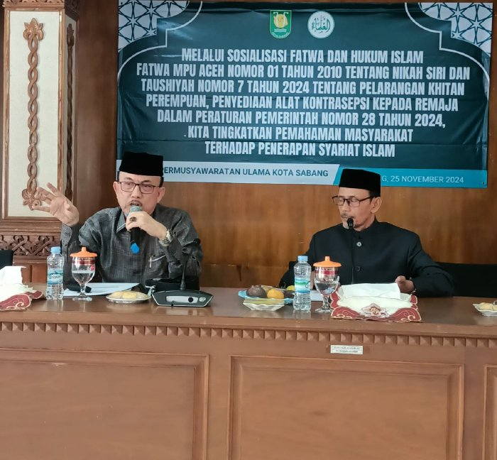 Abon Muhib Sosialisasikan Fatwa MPU Aceh di Sabang